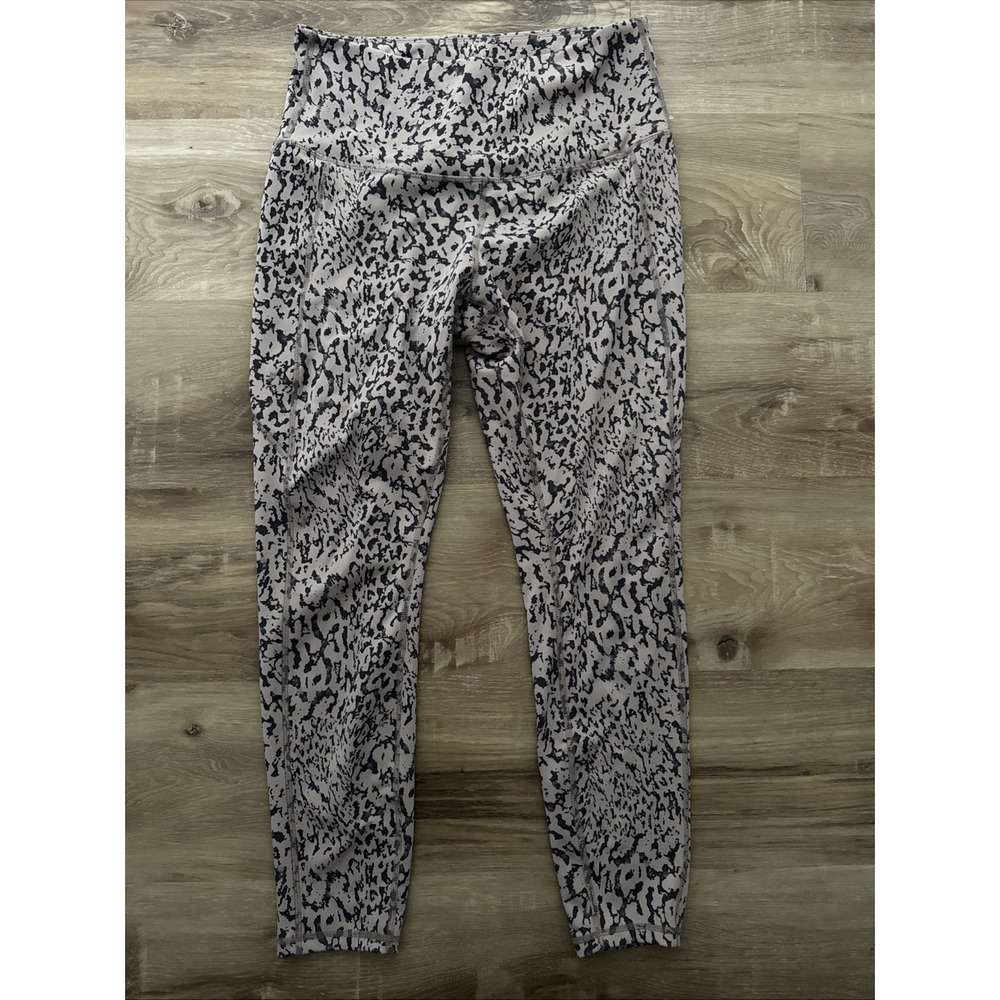 Move  Theology Animal Print Leggings With Side Pockets‎ Size Large